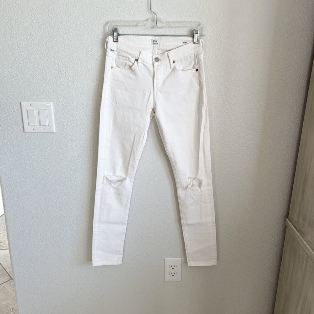 Vintage Citizens of Humanity Avedon White Distressed Skinny Jeans – Size 25